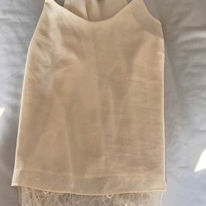 Women’s silky TANK - Cream Cynthia Rowley tank